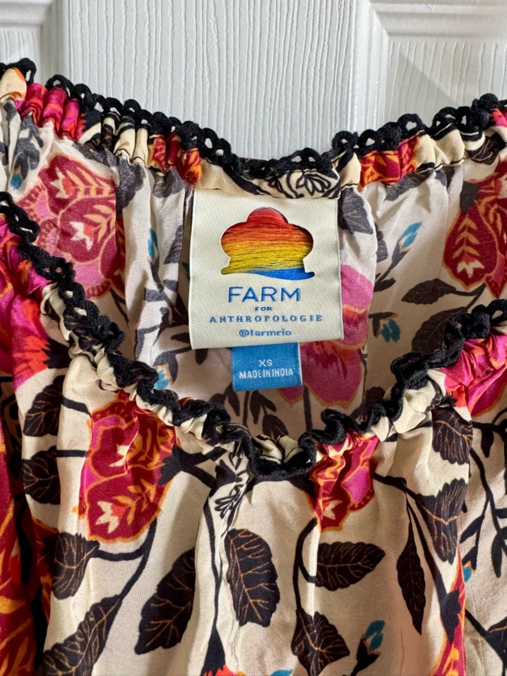 Anthropologie FARM RIO Floral Top XS - Picture 4 of 9